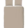 Zavelo Flanellette Effen Dekbedovertrek Zand-2-persoons (200 x 200/220 cm)