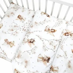 Kinderdekbedovertrekken-Zavelo Peuter Dekbedovertrek Fairy Beige 120 x 150 cm