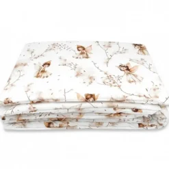 Kinderdekbedovertrekken-Zavelo Peuter Dekbedovertrek Fairy Beige 120 x 150 cm