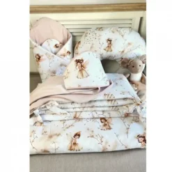Kinderdekbedovertrekken-Zavelo Peuter Dekbedovertrek Fairy Beige 120 x 150 cm