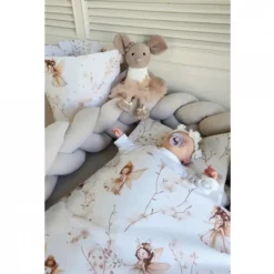 Kinderdekbedovertrekken-Zavelo Peuter Dekbedovertrek Fairy Beige 120 x 150 cm