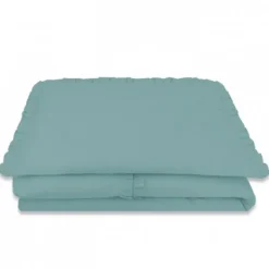 Kinderdekbedovertrekken-Zavelo Peuter Dekbedovertrek Royal Ruches Groen 120 x 150 cm