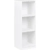 Leen Bakker ZEHNA - Boekenkast 3 planken - Wit - 40 x 40 cm - Vezelplaat