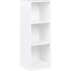 Leen Bakker ZEHNA - Boekenkast 3 planken - Wit - 40 x 40 cm - Vezelplaat