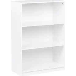 Boekenkasten|Boekenkasten-Leen Bakker ZEHNA - Boekenkast 3 planken - Wit - 80 x 40 cm - Vezelplaat
