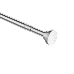 ACAZA Zelf Opspannende Gordijnroede voor Gordijn - Zilver