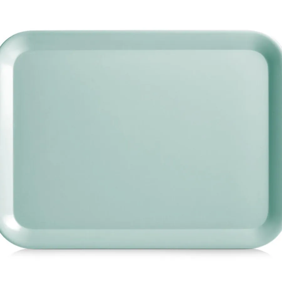 Dienbladen-Zeller Dienblad - melamine - aqua blauw - 44 x 32 cm