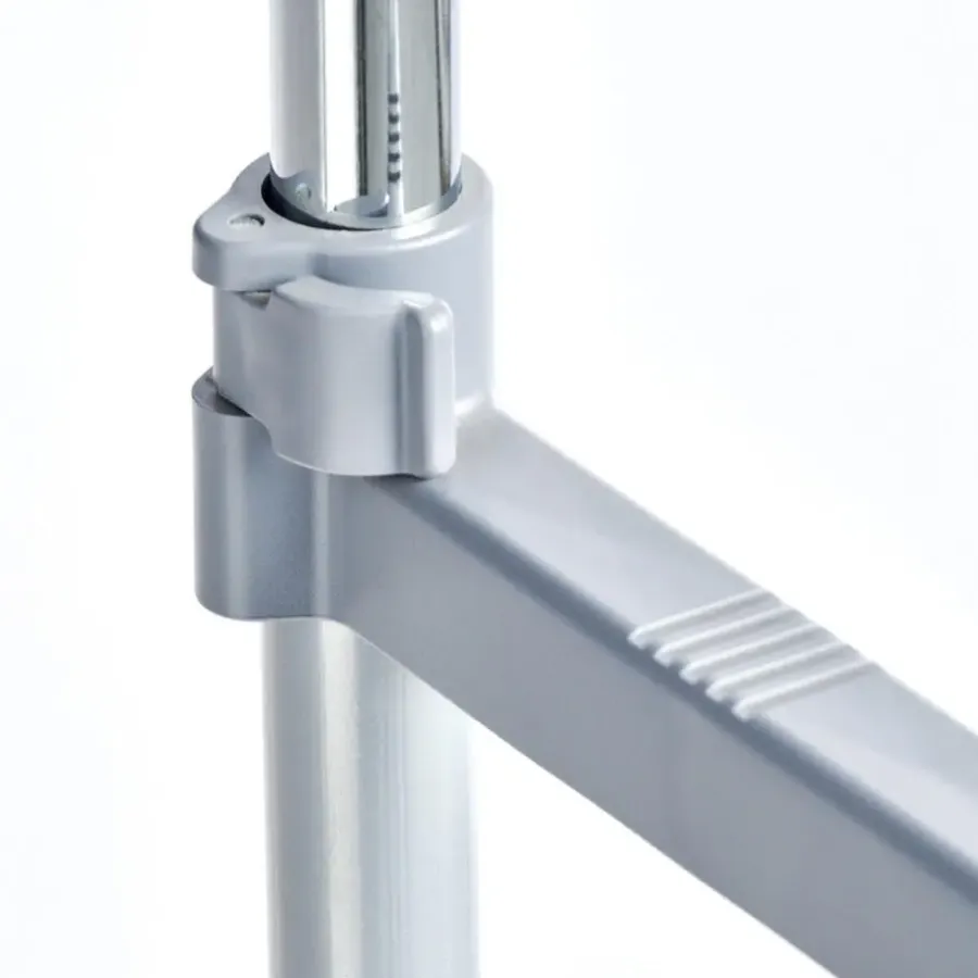 Kledingopbergers|Kledingrekken-Zeller Kledingrek - dubbele stang - verrijdbaar - 107 cm