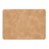 Zeller placemats lederlook - lichtbruin - 45 x 30 cm