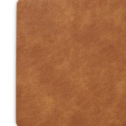 Placemats-Zeller placemats lederlook - cognac bruin - 45 x 30 cm