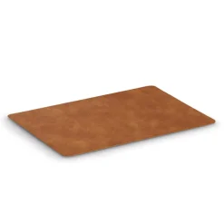 Placemats-Zeller placemats lederlook - cognac bruin - 45 x 30 cm