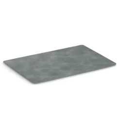 Zeller placemats lederlook - grijs - 45 x 30 cm