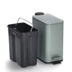 Prullenbakken-Zeller Prullenbak/pedaalemmer - metaal/kunststof - 5L - soft close
