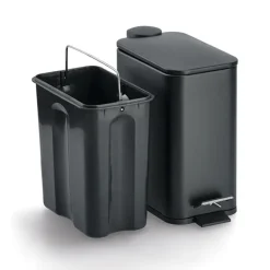 Prullenbakken-Zeller Prullenbak/pedaalemmer - metaal/kunststof - 5L - softclose