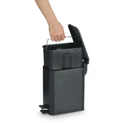 Prullenbakken-Zeller Prullenbak/pedaalemmer - metaal/kunststof - 5L - softclose