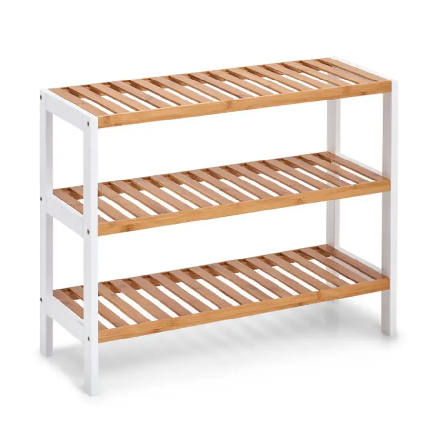 Zeller Schoenenrek - bamboe - 3-laags - 70 x 26 x 54 cm