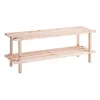 Kledingopbergers-Zeller Schoenenrek - hout - 2-laags - 80 x 26 x 29 cm