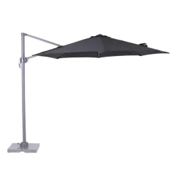Garden Impressions Zweefparasol Hawaii S - met voet en hoes - Zwart - 300 cm