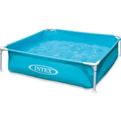 Zwembaden En Accessoires-INTEX Zwembad blauw - 122x122x30 cm