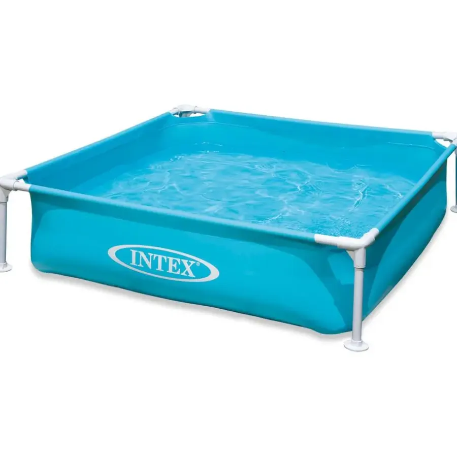 Zwembaden En Accessoires-INTEX Zwembad blauw - 122x122x30 cm