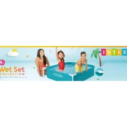 Zwembaden En Accessoires-INTEX Zwembad blauw - 122x122x30 cm
