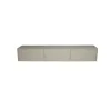 Tv Meubels-StarFurn Zwevend Tv-Meubel Beige Mangohout - 160x35x30cm - 3 Deuren - Vision