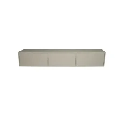 Tv Meubels-StarFurn Zwevend Tv-Meubel Beige Mangohout - 160x35x30cm - 3 Deuren - Vision